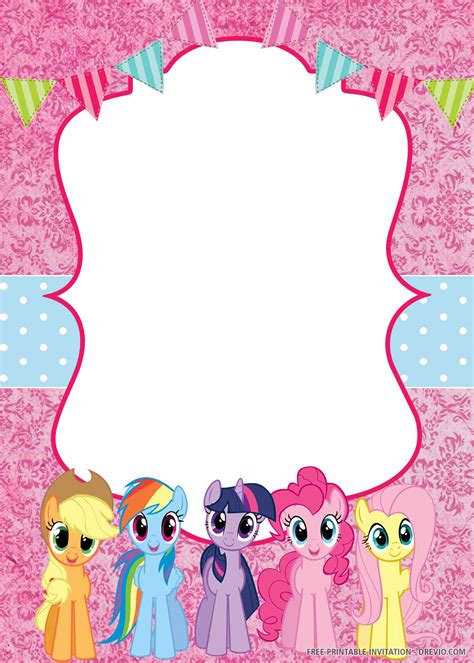 Printable My Little Pony Invitations